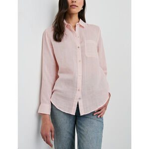 Rails 'Ellis' Pink Cotton Button Down Pocket Top Size S
